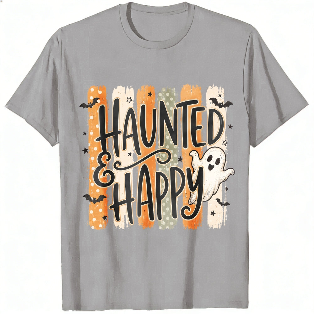 Cute Halloween Haunted And Happy Ghost Classic T-Shirt