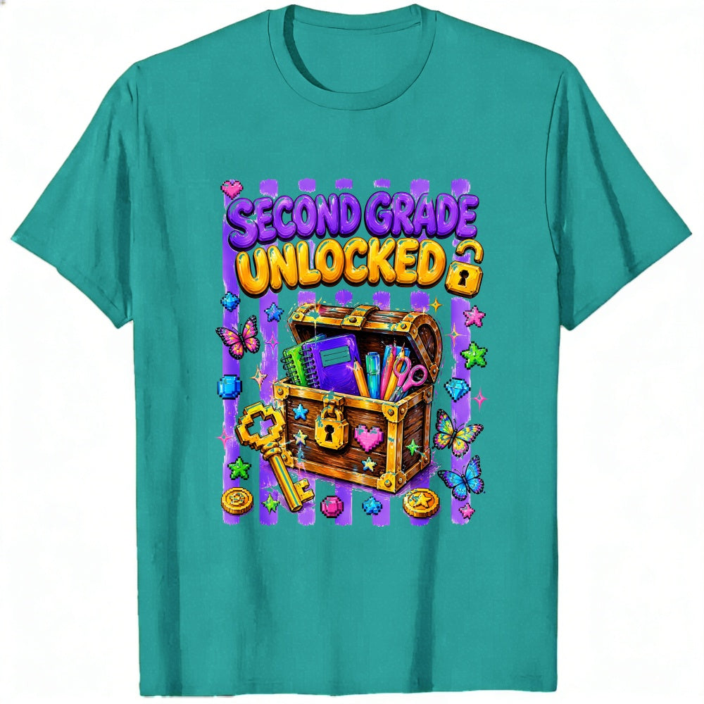 Cute Second Grade Unlocked Treasure Chest Classic T-Shirt