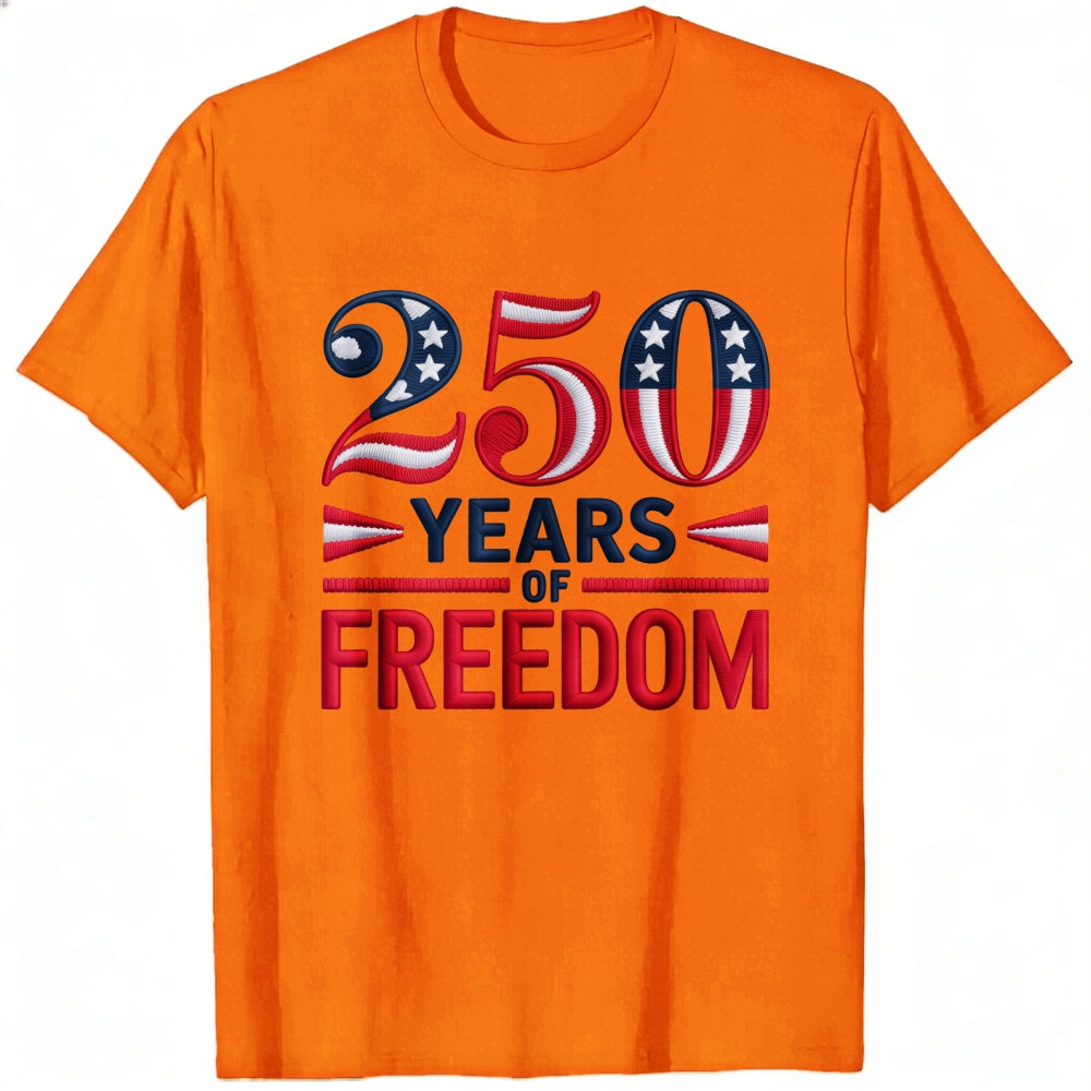 Patriotic American Flag Design Classic T-Shirt 250 Years Of Freedom