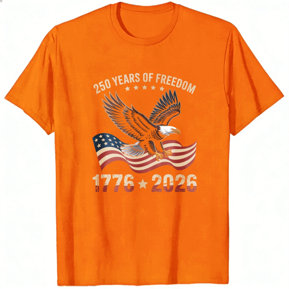 Patriotic Eagle American Flag 250 Years Of Freedom 1776 2026 Classic T-Shirt