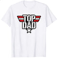 Retro Style Classic T-Shirt Top Dad With Wings And Star Design
