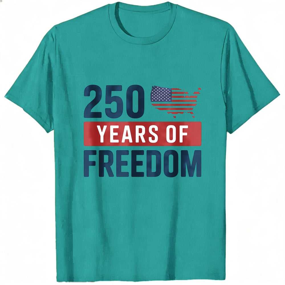 Patriotic American Flag 250 Years Of Freedom Classic T-Shirt