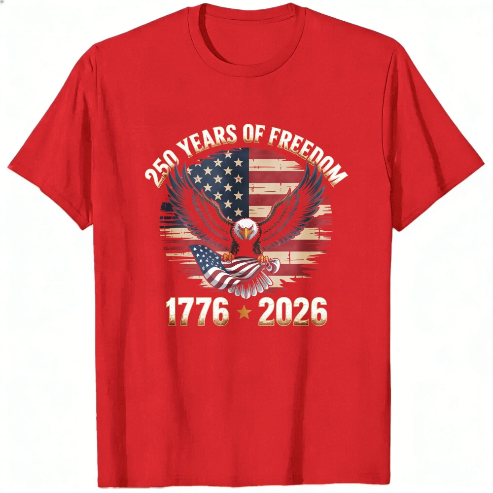 Patriotic Eagle American Flag 250 Years Of Freedom 1776 2026 Classic T-Shirt