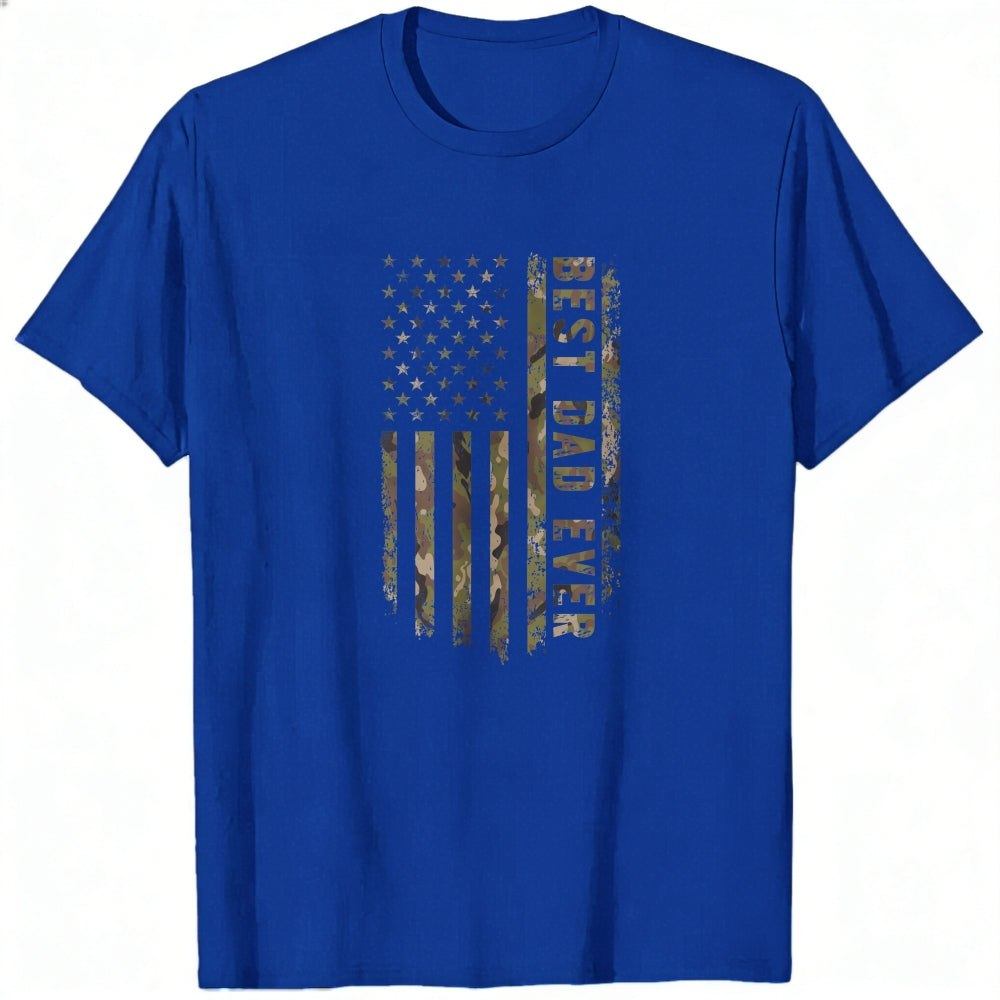 American Flag Camouflage Best Dad Ever Classic T-Shirt