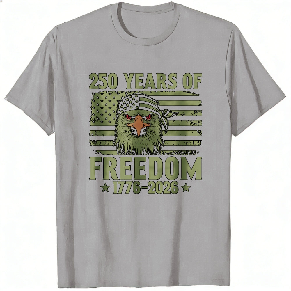 Patriotic Eagle American Flag Classic T-Shirt 250 Years Of Freedom 1776 2026