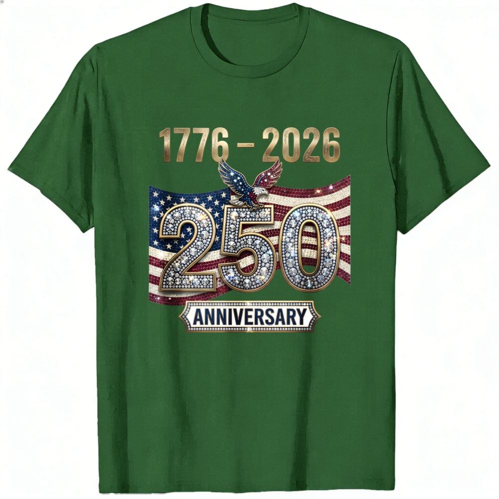 Patriotic American Flag Eagle 250th Anniversary Classic T-Shirt