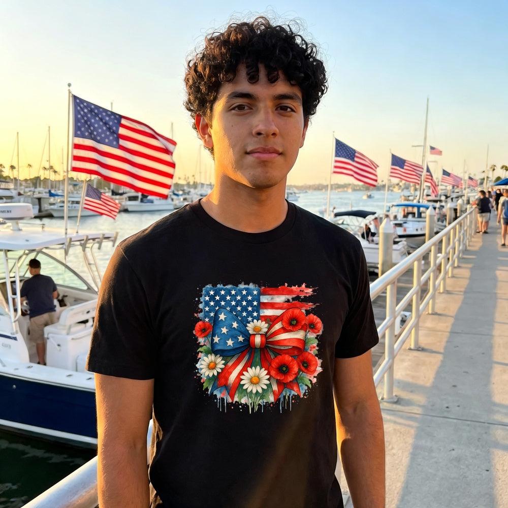 Patriotic American Independence Day Classic T-Shirt Liberty Justice Freedom 250 Years 1776 2026