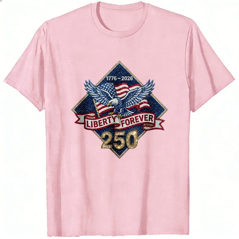 Patriotic Eagle American Flag 1776 2026 Liberty Forever 250 Classic T-Shirt