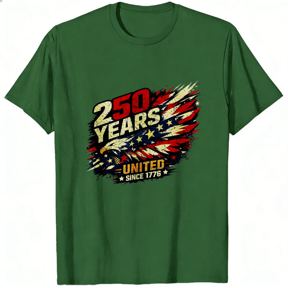 Patriotic American Flag Design Classic T-Shirt 250 Years United Since 1776