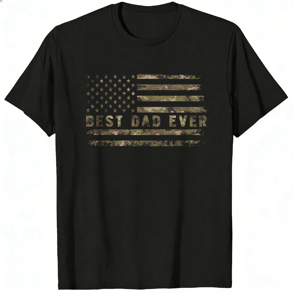American Flag Camo Best Dad Ever Classic T-Shirt