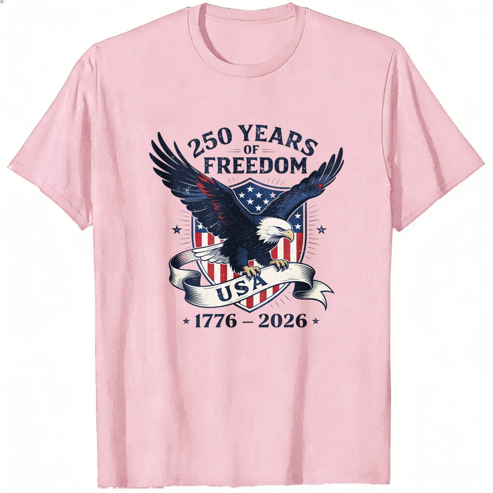 Patriotic Eagle Design Classic T-Shirt 250 Years Of Freedom Usa 1776 2026