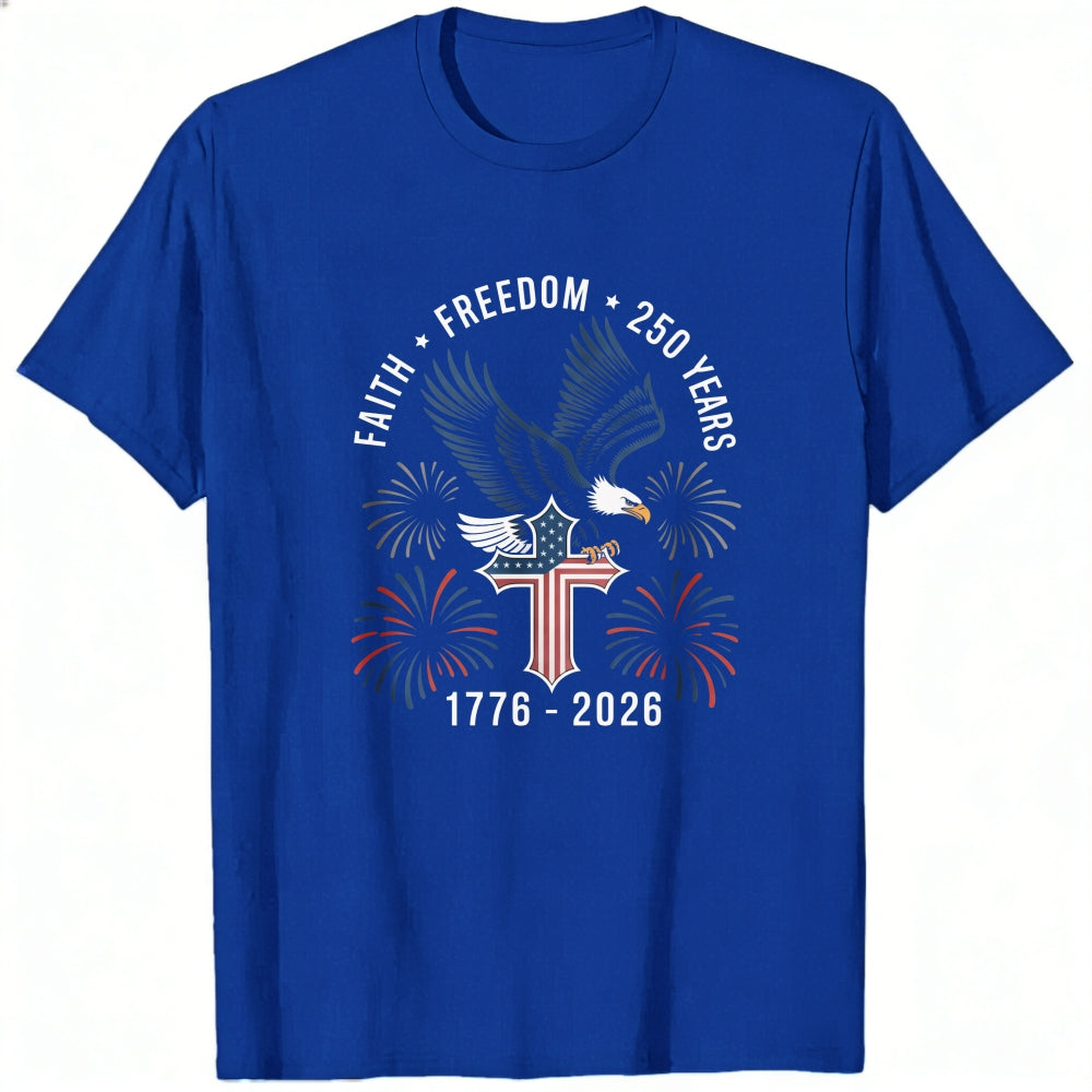 Patriotic Eagle And Fireworks Classic T-Shirt