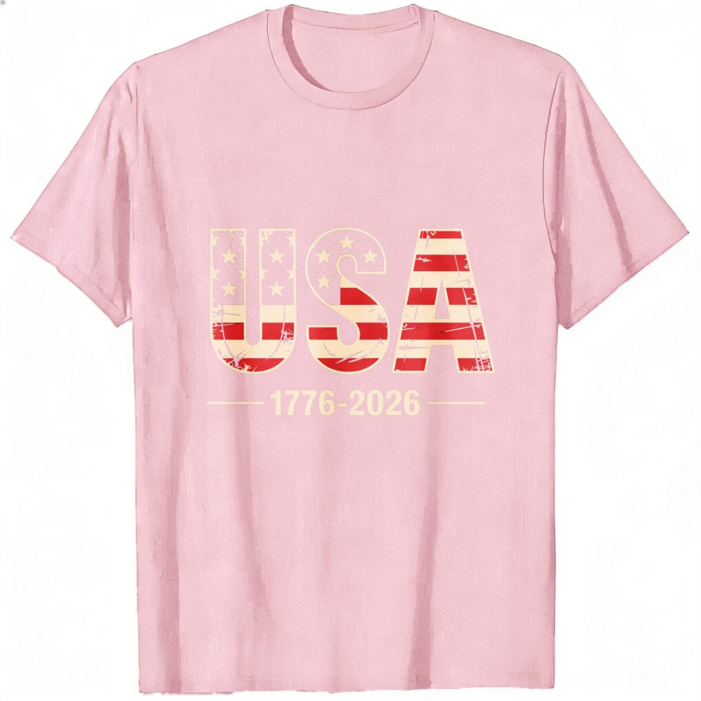 Patriotic Usa Flag Design Classic T-Shirt 1776 2026