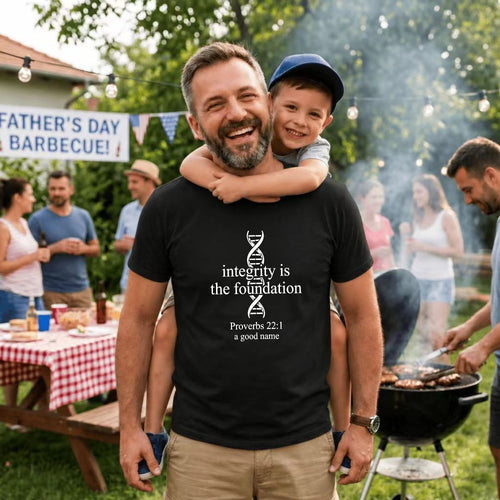 Black Classic T-Shirt Integrity Is The Foundation Proverbs 221 A Good Name Dna Design