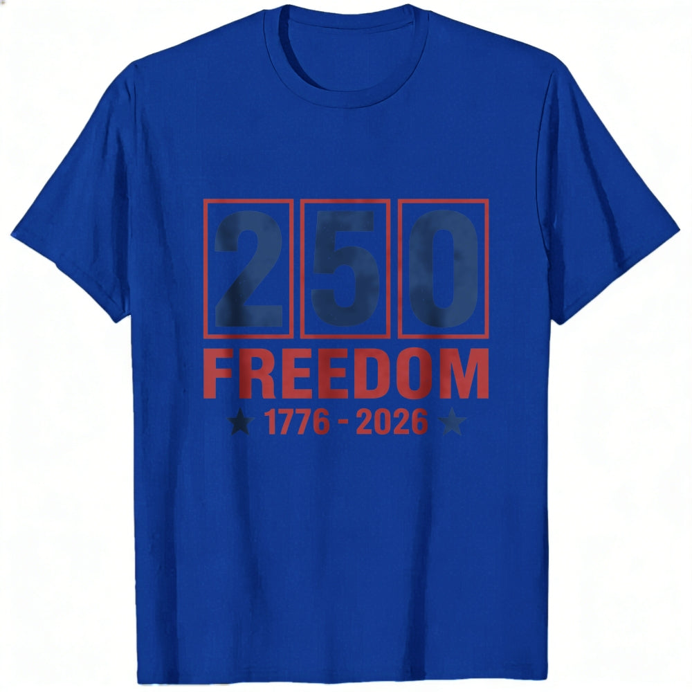 Patriotic American Independence Day 250 Freedom 1776 2026 Classic T-Shirt