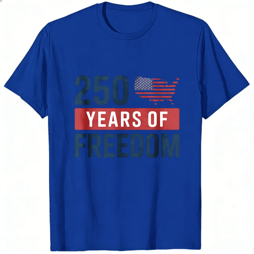 Patriotic American Flag 250 Years Of Freedom Classic T-Shirt