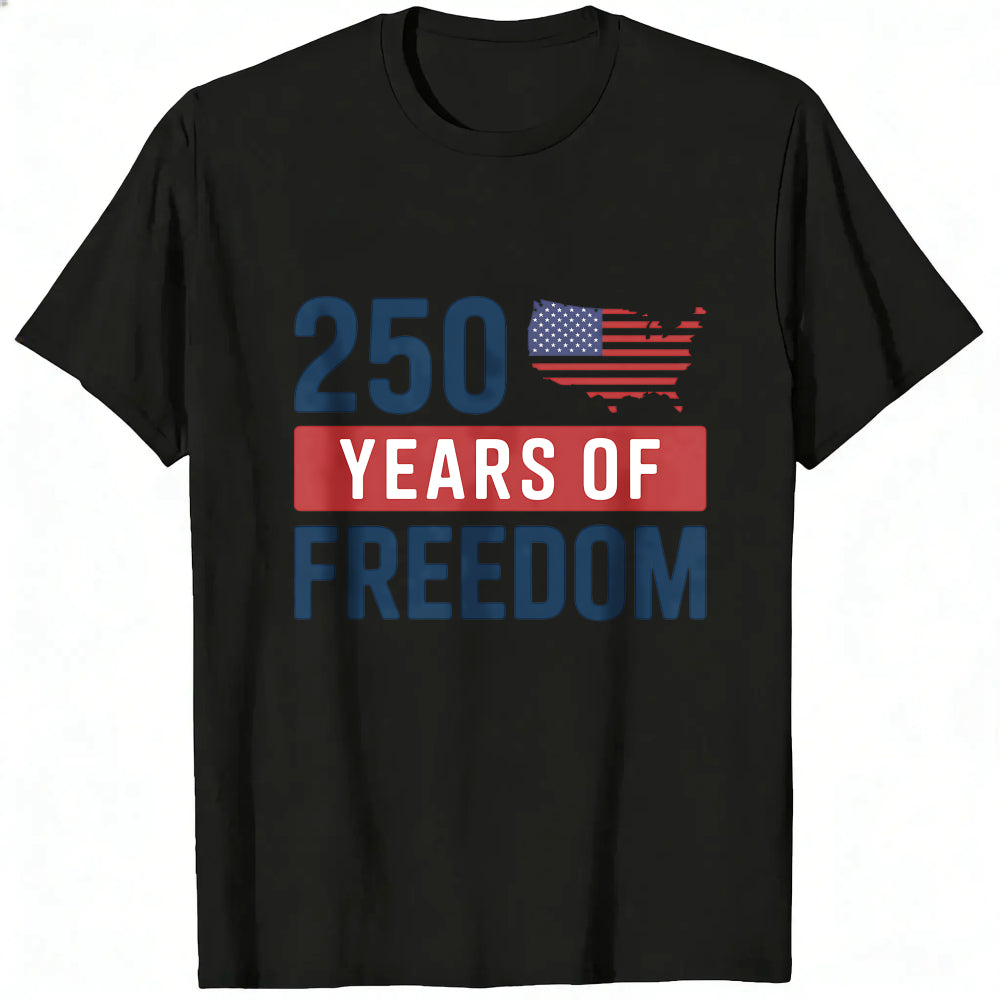 Patriotic American Flag 250 Years Of Freedom Classic T-Shirt