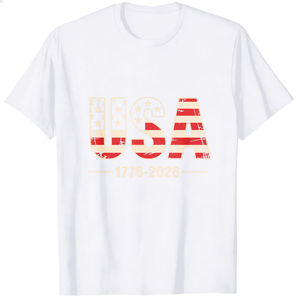 Patriotic Usa Flag Design Classic T-Shirt 1776 2026