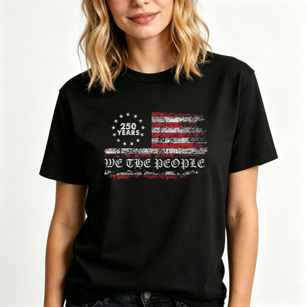 American Flag Design Classic T-Shirt We The People 250 Years
