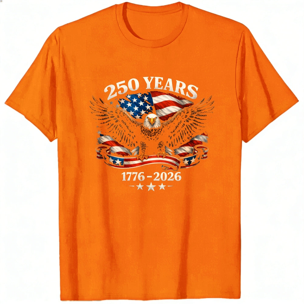 Patriotic Eagle American Flag 250 Years 1776 2026 Classic T-Shirt