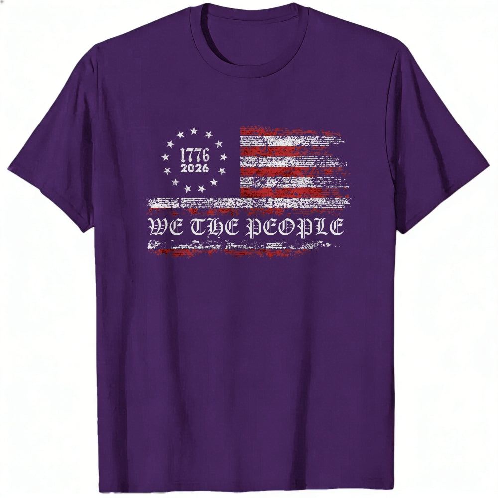 Patriotic American Flag Design Classic T-Shirt We The People 1776 2026