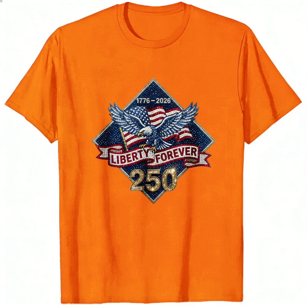 Patriotic Eagle American Flag 1776 2026 Liberty Forever 250 Classic T-Shirt