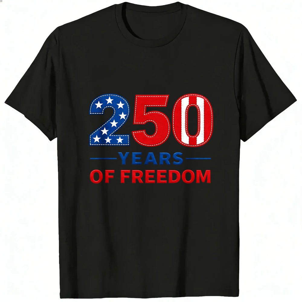 Patriotic American Flag Design Classic T-Shirt 250 Years Of Freedom