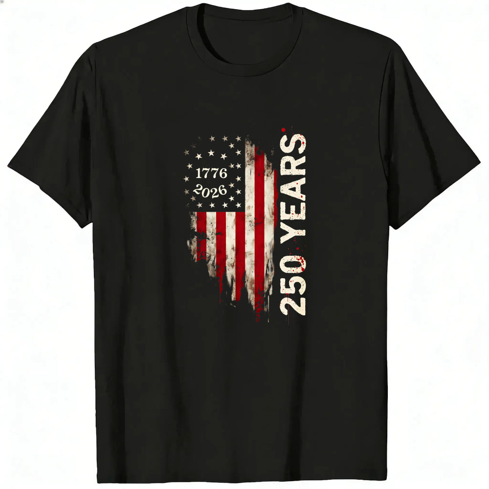 Patriotic American Flag Design Classic T-Shirt 250 Years 1776 2026