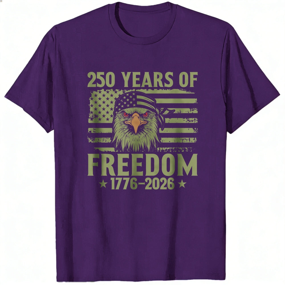 Patriotic Eagle American Flag Classic T-Shirt 250 Years Of Freedom 1776 2026