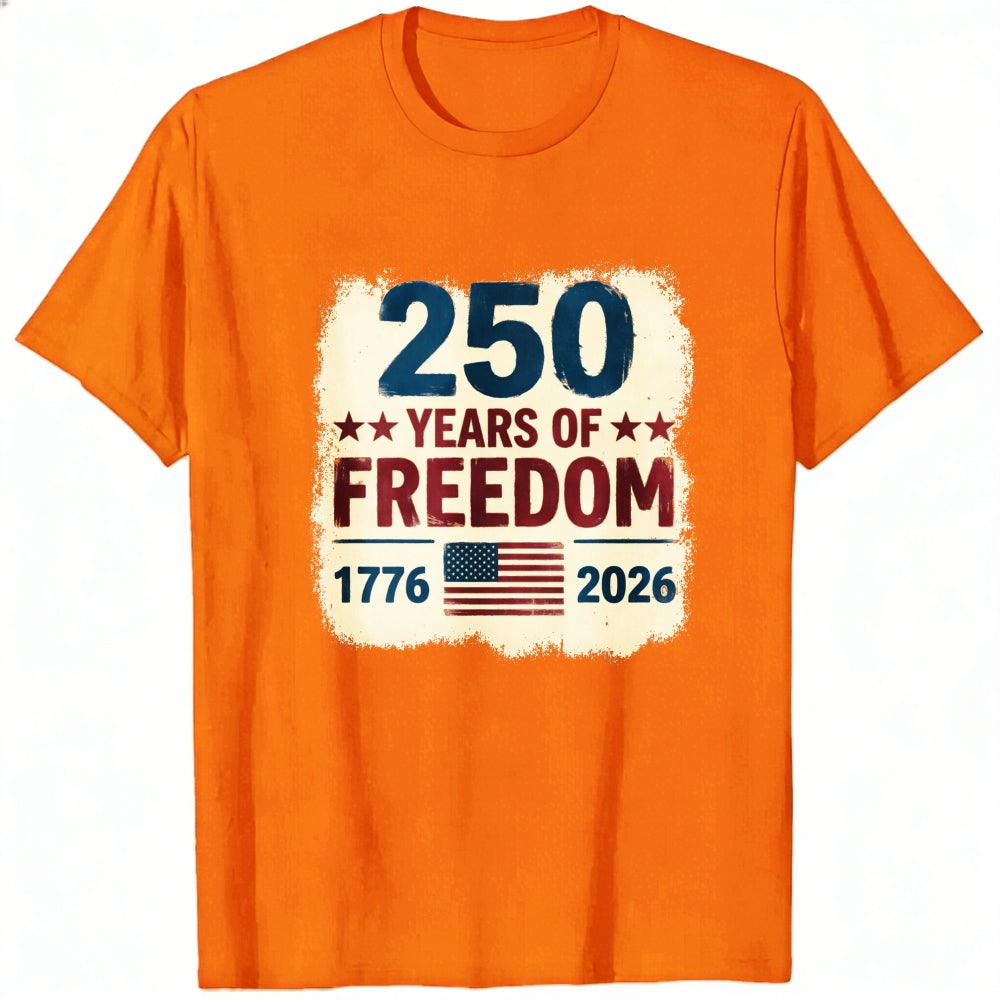 Patriotic American Independence Day 250 Years Of Freedom Classic T-Shirt