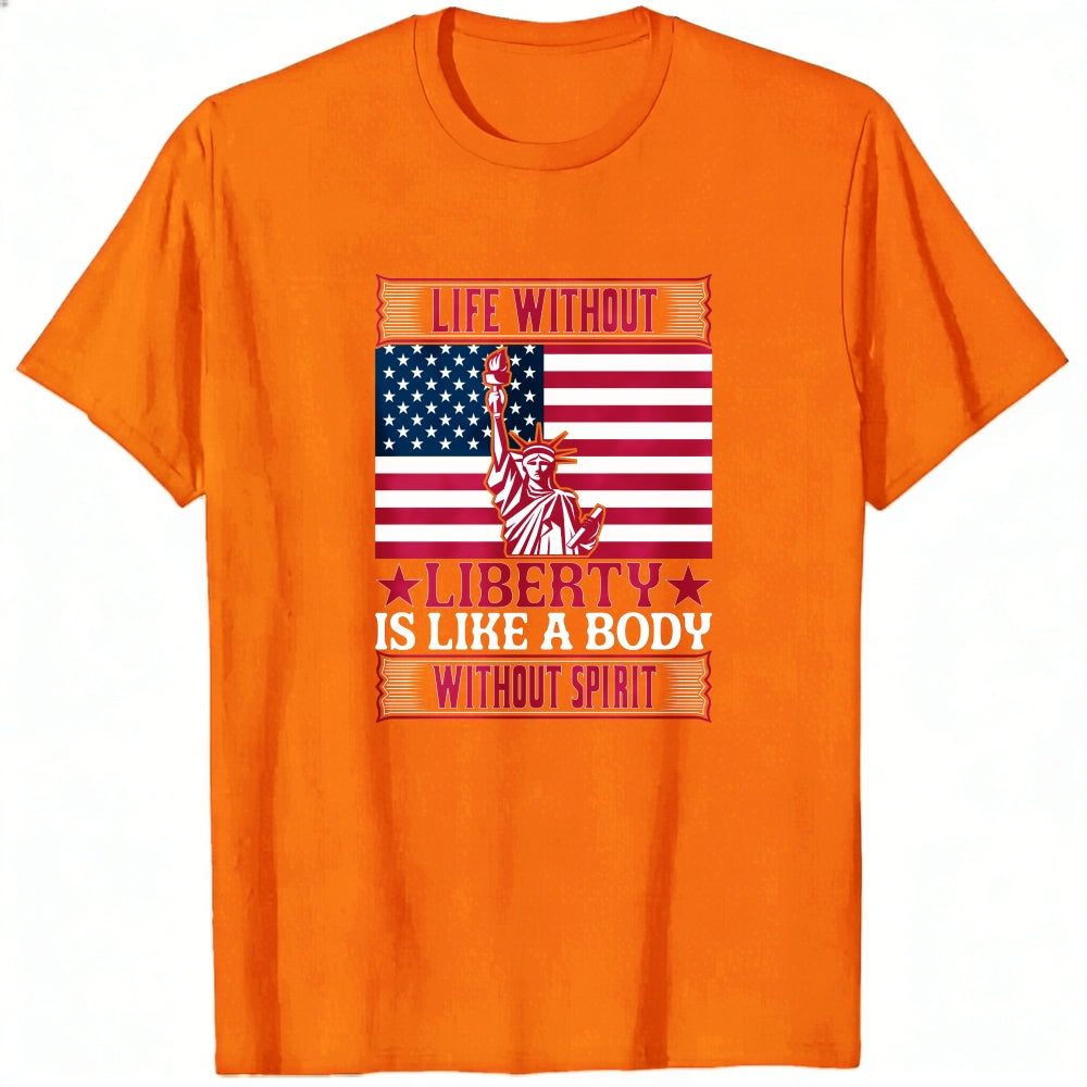 Patriotic American Flag Statue Of Liberty Classic T-Shirt