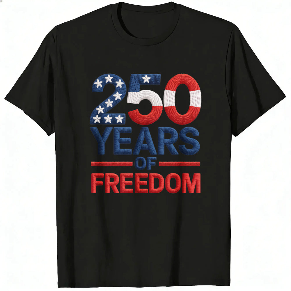 Patriotic American Flag Design Classic T-Shirt 250 Years Of Freedom