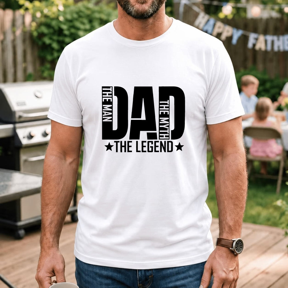 Casual Style Classic T-Shirt Dad The Man The Myth The Legend