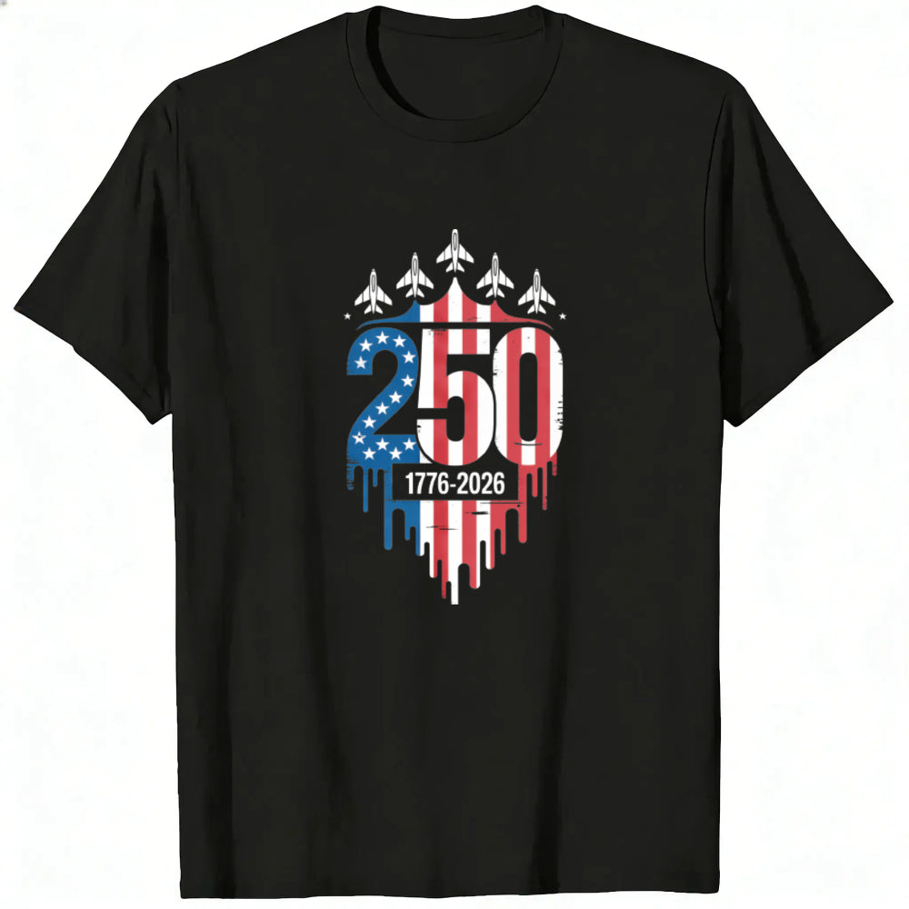 Patriotic American Flag 250th Anniversary Classic T-Shirt