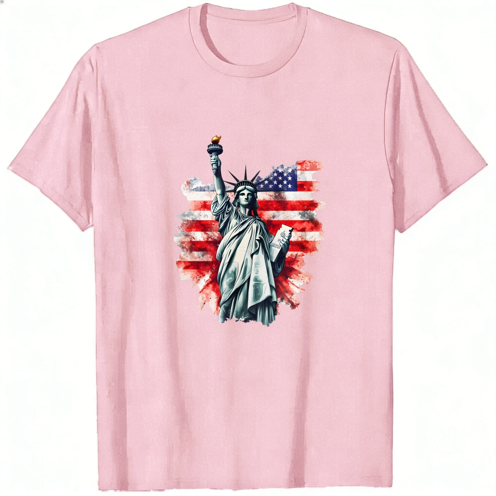 American Flag Statue Of Liberty Classic T-Shirt