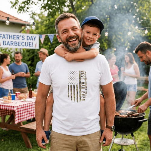 American Flag Camouflage Best Dad Ever Classic T-Shirt