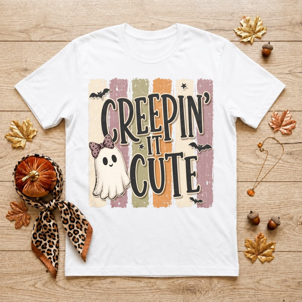Cute Ghost Creepin It Cute Halloween Classic T-Shirt
