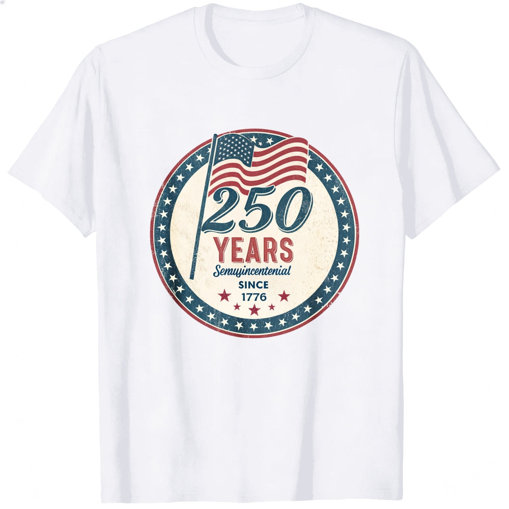 Patriotic American Flag 250 Years Semiquincentennial Since 1776 Classic T-Shirt