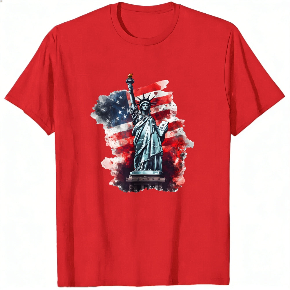 American Flag Statue Of Liberty Classic T-Shirt