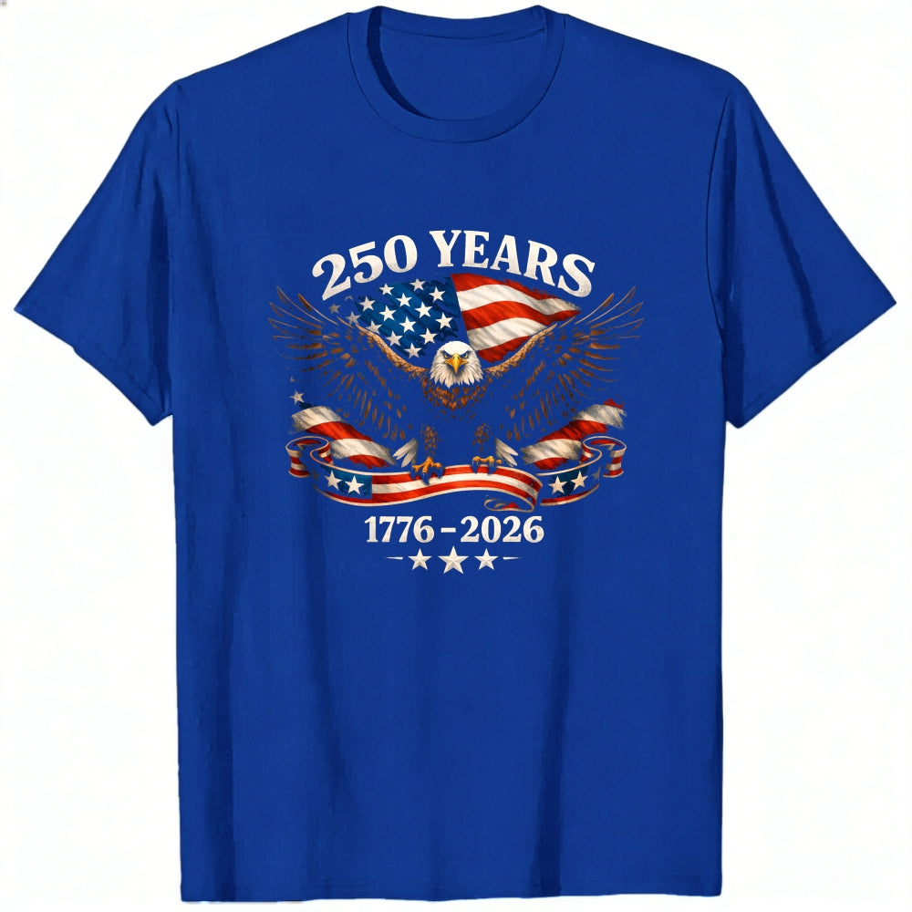 Patriotic Eagle American Flag 250 Years 1776 2026 Classic T-Shirt