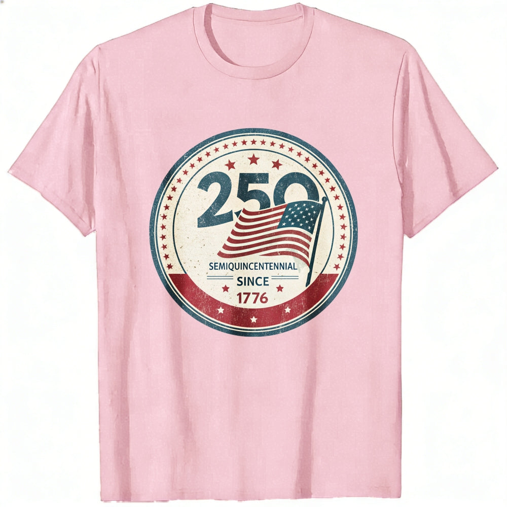 Patriotic American Flag Design Classic T-Shirt 250th SemiQuincentennial Since 1776