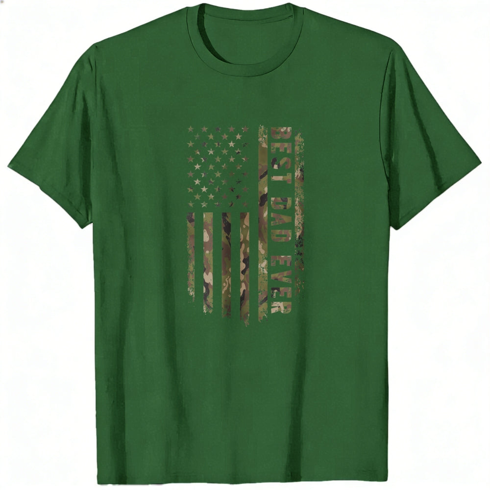 American Flag Camouflage Best Dad Ever Classic T-Shirt
