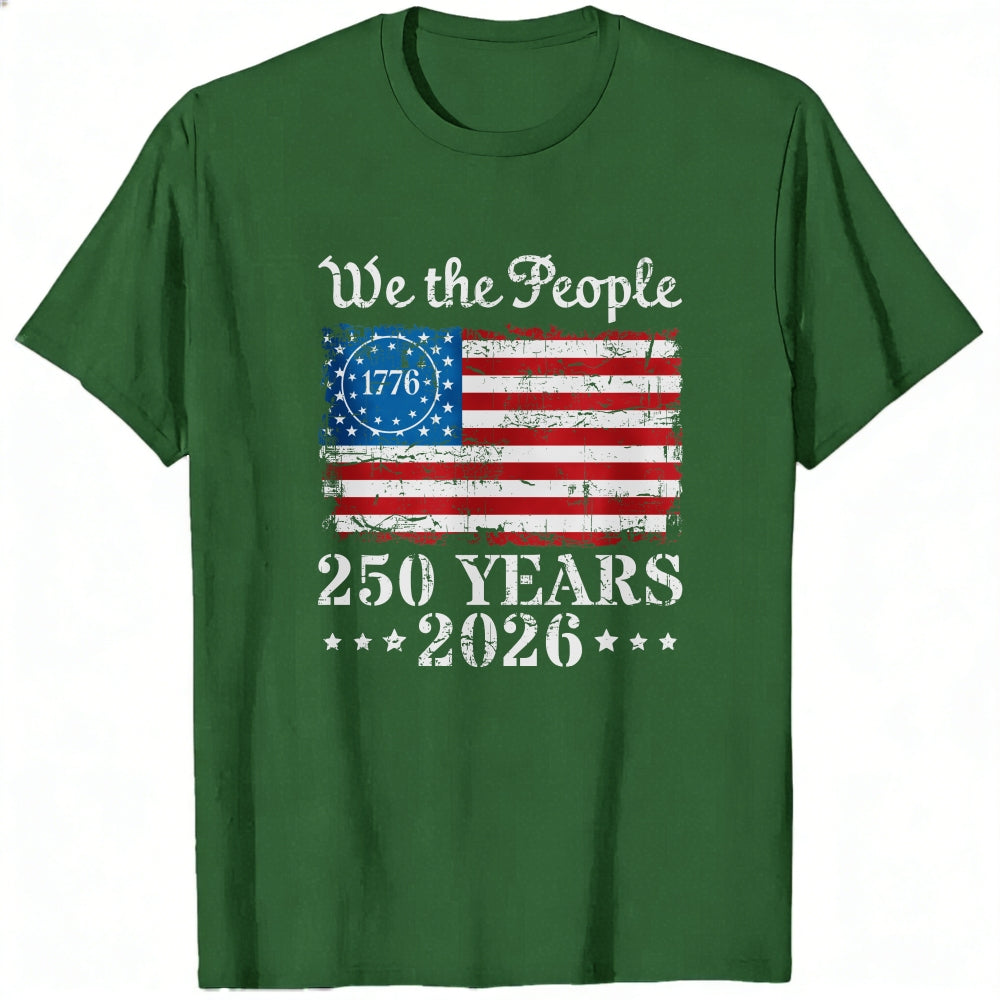 American Flag Patriotic Design Classic T-Shirt We The People 1776 250 Years 2026