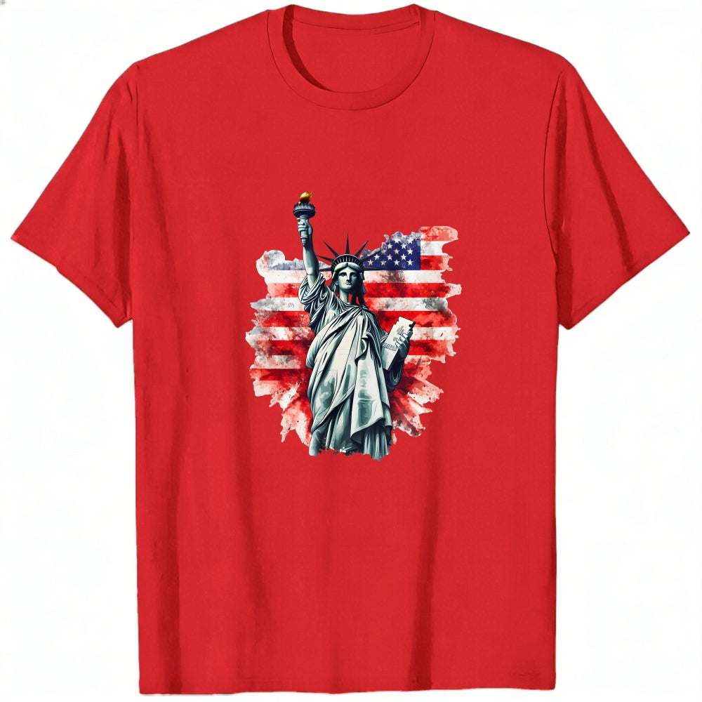 American Flag Statue Of Liberty Classic T-Shirt