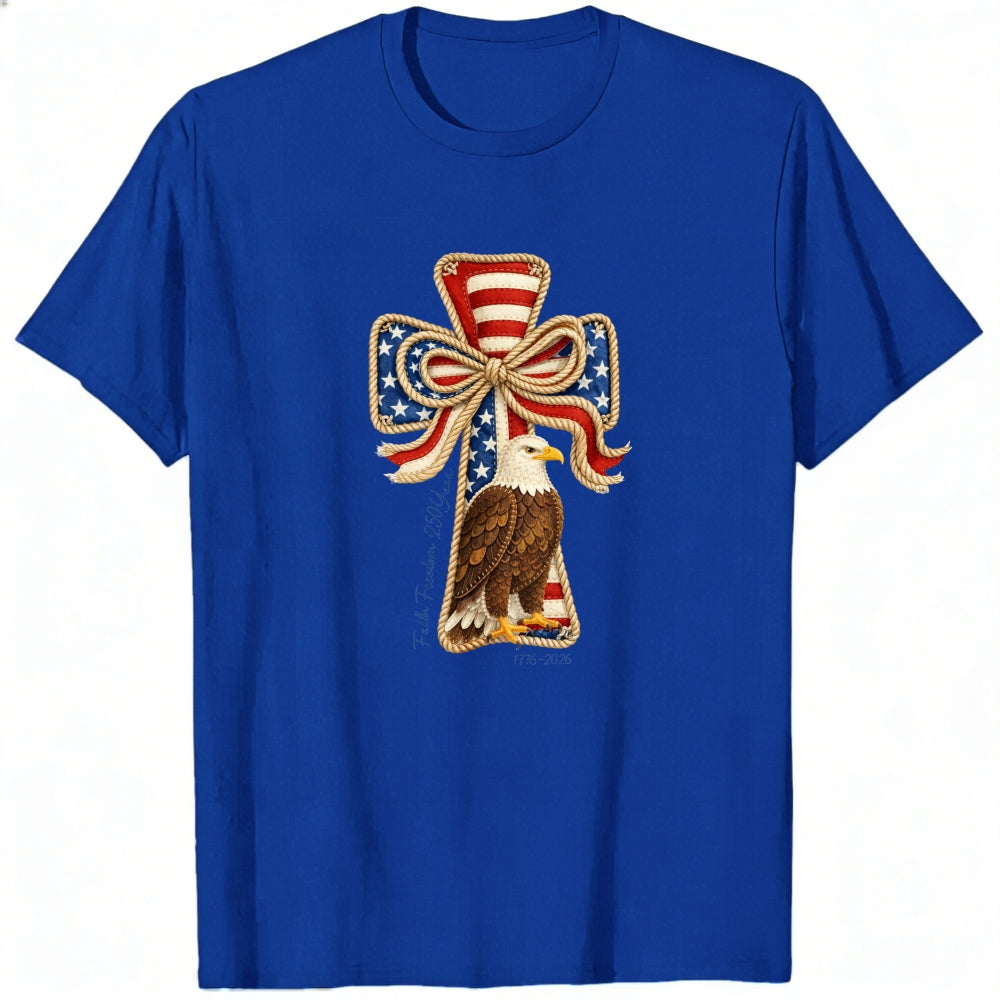 Patriotic Eagle Cross Design Classic T-Shirt