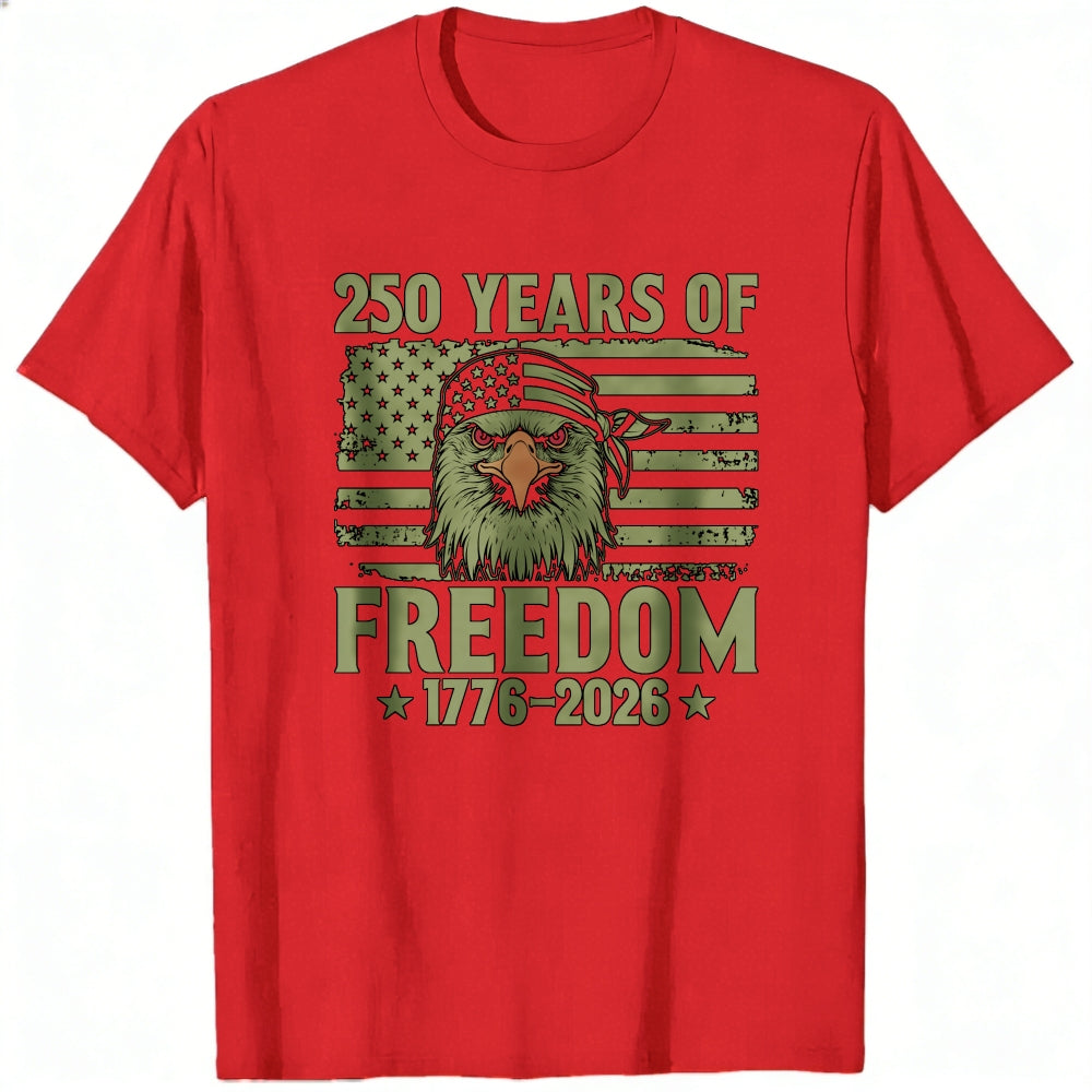 Patriotic Eagle American Flag Classic T-Shirt 250 Years Of Freedom 1776 2026