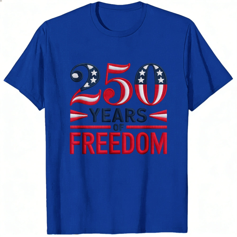 Patriotic American Flag Design Classic T-Shirt 250 Years Of Freedom