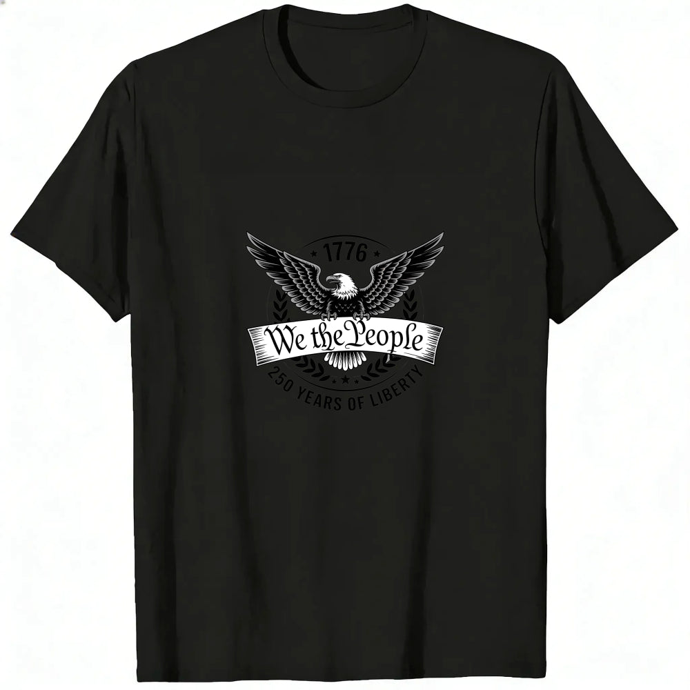 American Eagle Design Classic T-Shirt We The People 1776 Liberty Theme