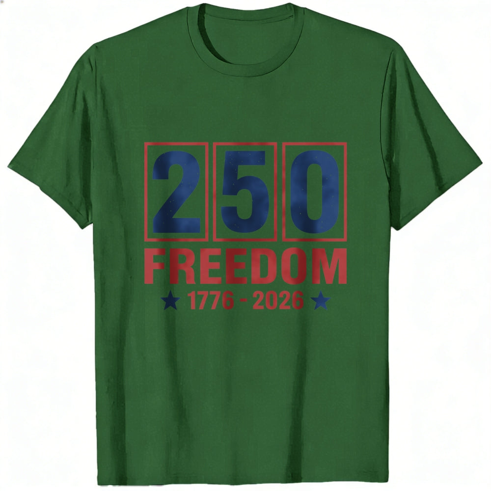 Patriotic American Independence Day 250 Freedom 1776 2026 Classic T-Shirt