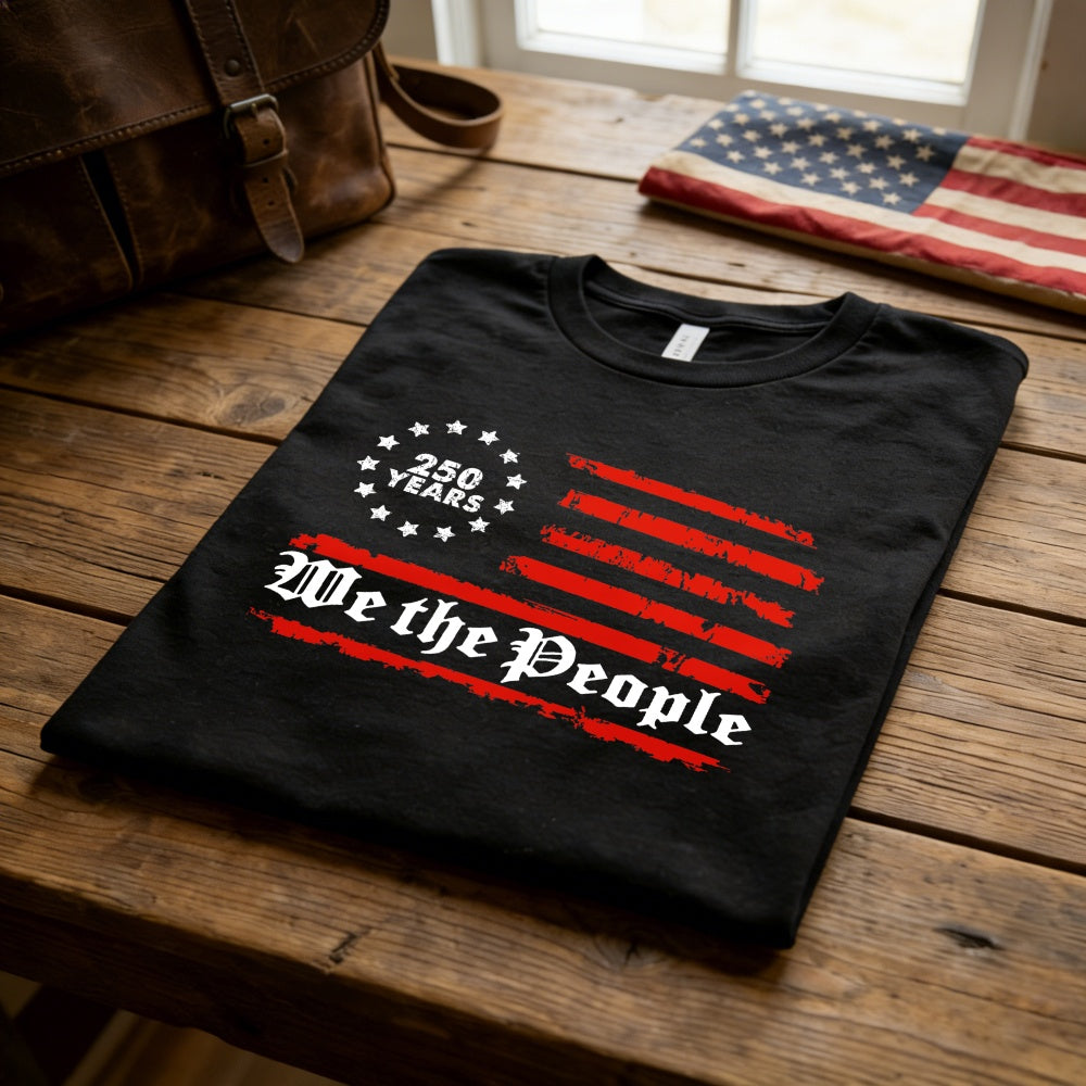 American Flag Design Classic T-Shirt We The People 250 Years